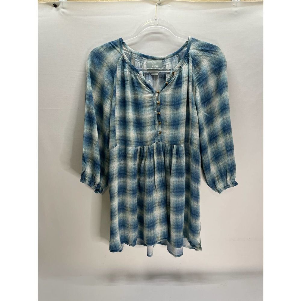 Anthropologie Maeve Women’s 3/4 Sleeves Peasant Tunic Top Size XS NEW